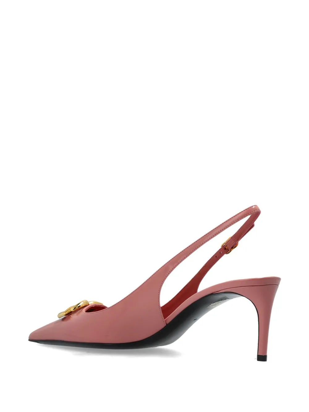 Dg logo leather pumps
