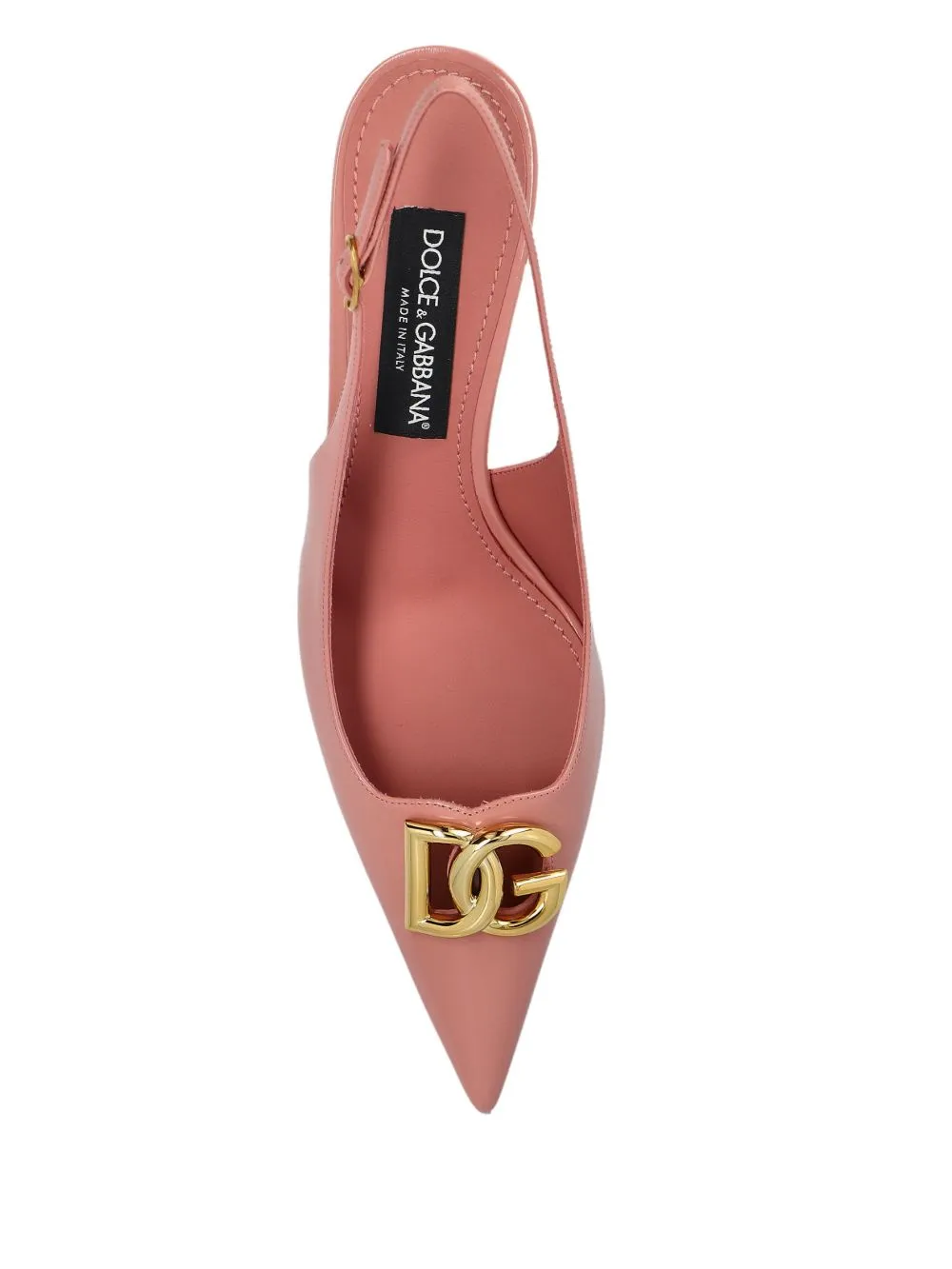 Dg logo leather pumps