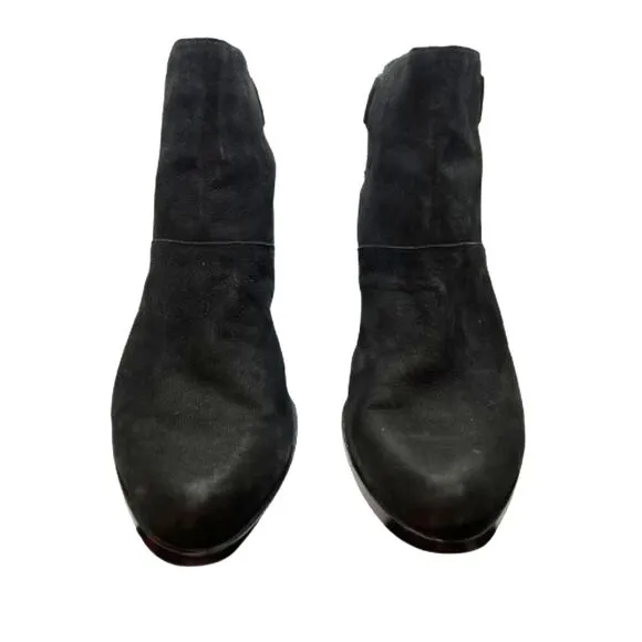 Eileen Fisher Women's Tote Nubuck Leather Black Booties Size 11