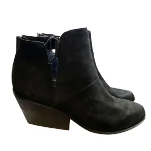 Eileen Fisher Women's Tote Nubuck Leather Black Booties Size 11