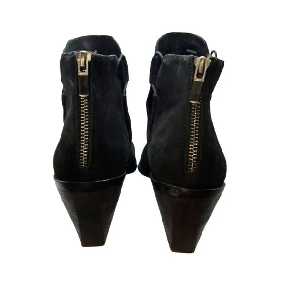 Eileen Fisher Women's Tote Nubuck Leather Black Booties Size 11