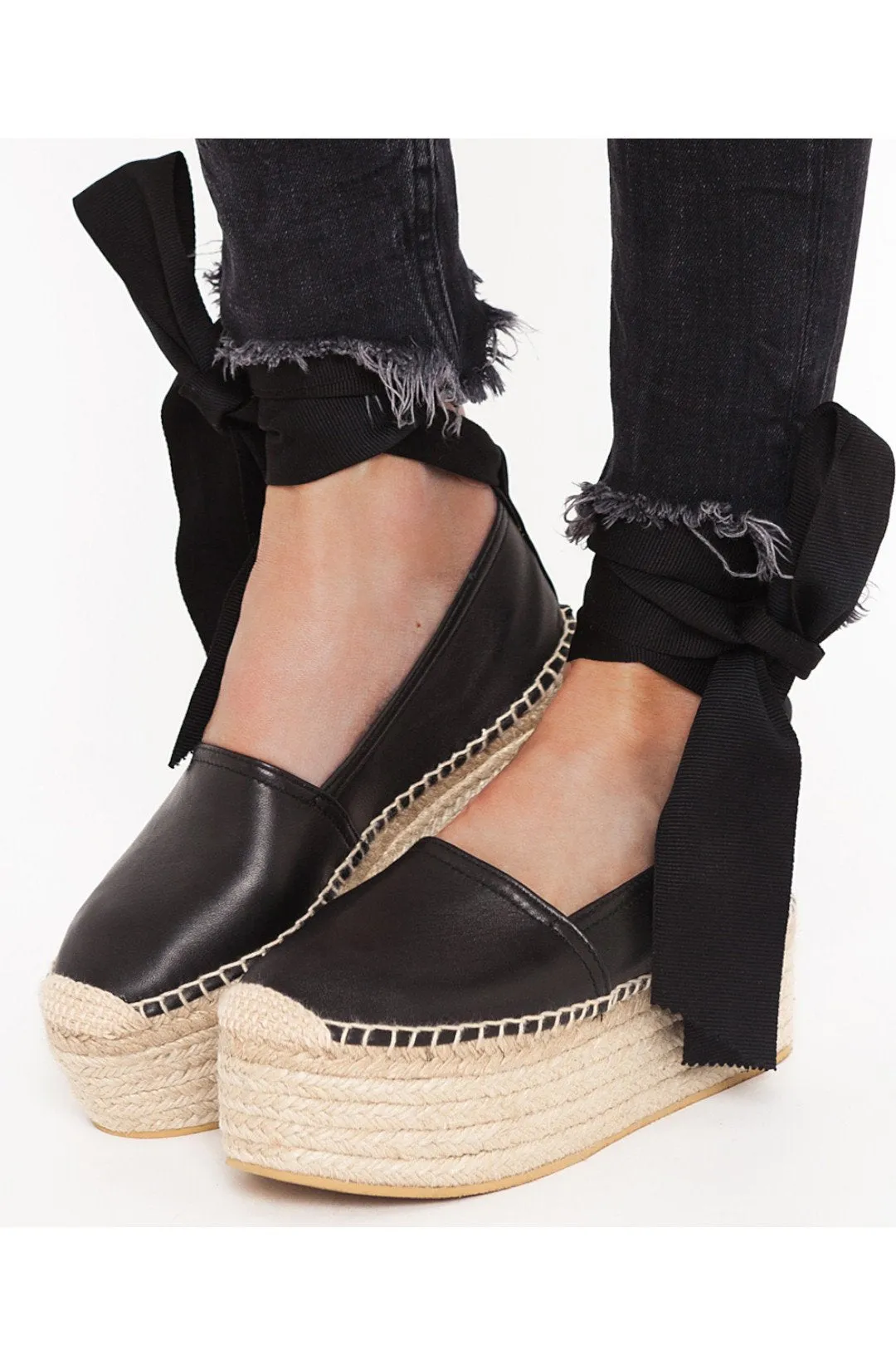 Electra bőr Espadrilles