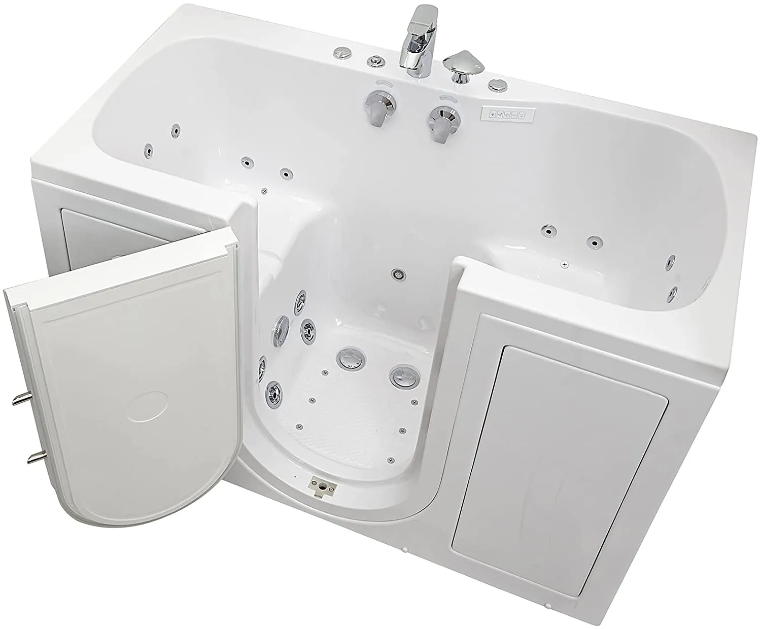 Ellas Bubbles TO2SA3260L Tub4Two Walk in tub Two seat, Hydro air Massage, Fast Fill Faucet, Left Drain, White