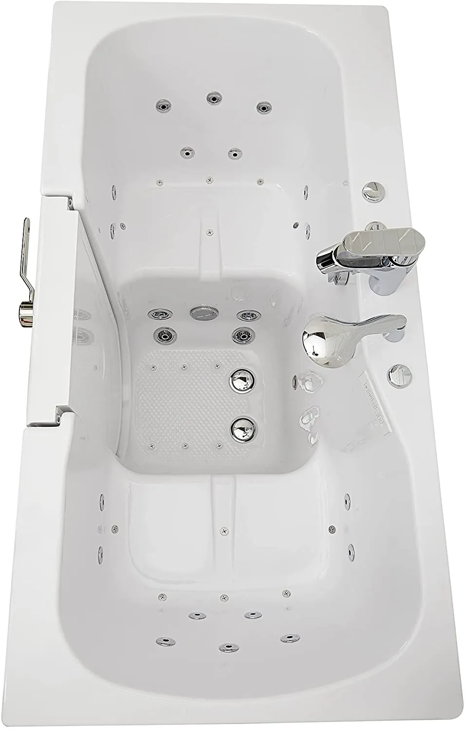 Ellas Bubbles TO2SA3260L Tub4Two Walk in tub Two seat, Hydro air Massage, Fast Fill Faucet, Left Drain, White