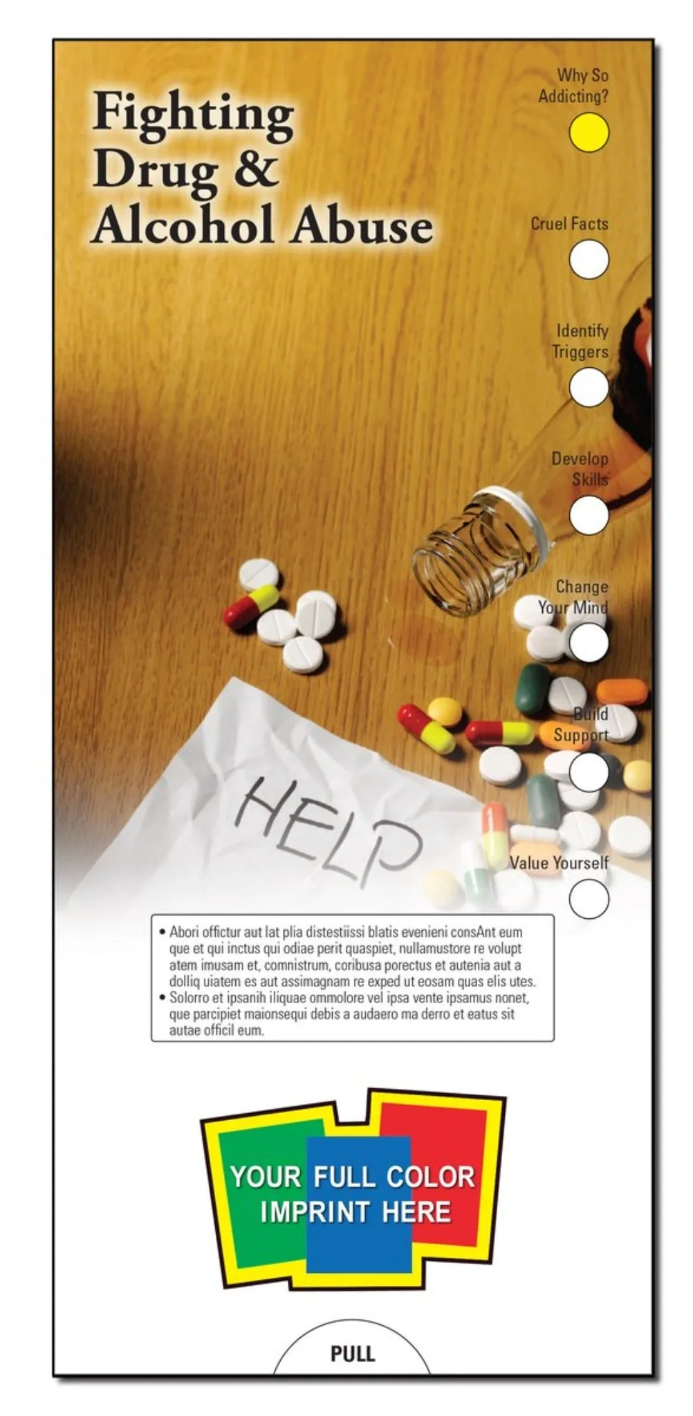 Fighting Drug & Alcohol Abuse Slide Chart - #403775