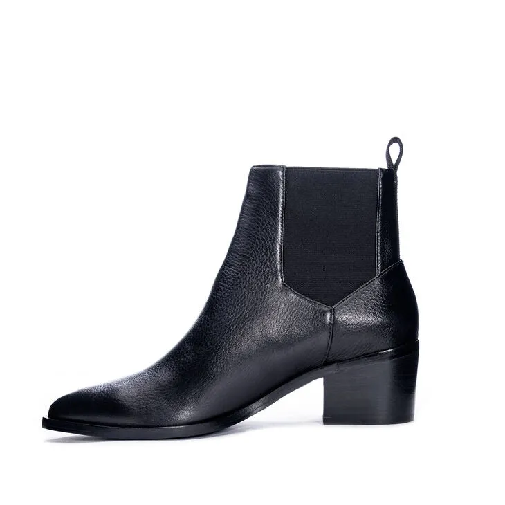 FILIP SOFTY LEATHER BOOTIE / BLACK