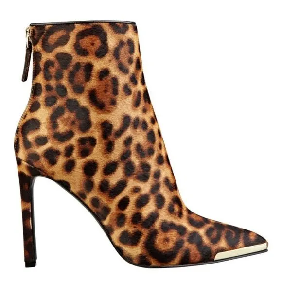 🔥FINAL PRICE🔥 Nine West Turnstyle Leopard Stiletto Booties!