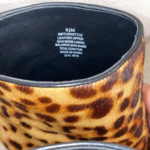 🔥FINAL PRICE🔥 Nine West Turnstyle Leopard Stiletto Booties!