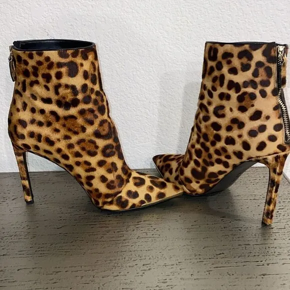 🔥FINAL PRICE🔥 Nine West Turnstyle Leopard Stiletto Booties!