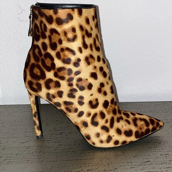 🔥FINAL PRICE🔥 Nine West Turnstyle Leopard Stiletto Booties!