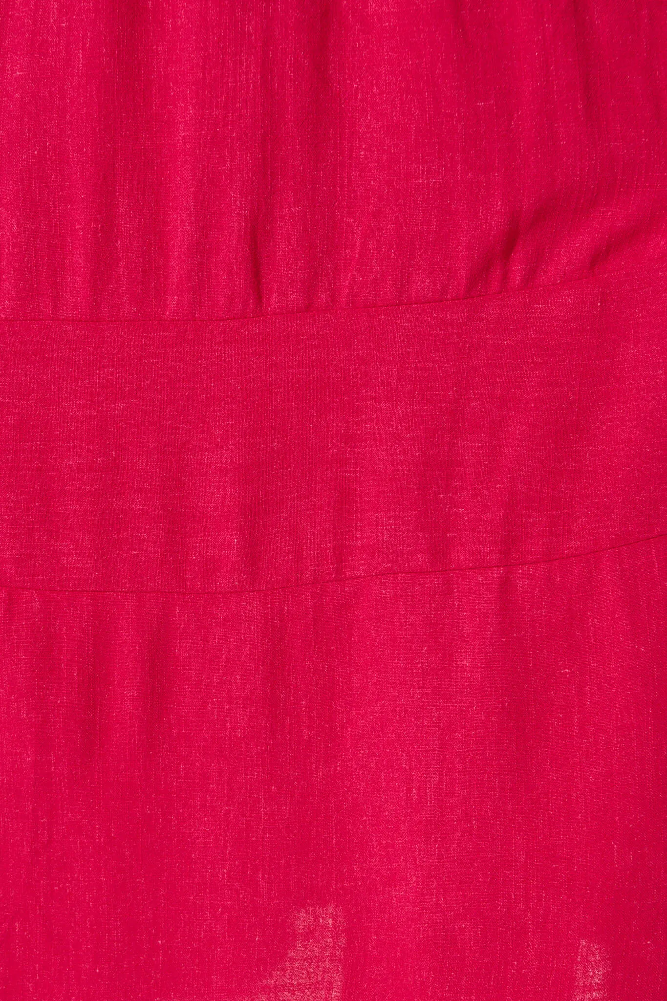 Fuchsia Linen Blend Mary Midi Dress