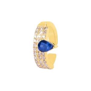 Gabriella Diamond and Sapphire Ear Cuff