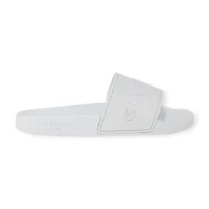 Givenchy Shoes, White Logo Slides (size 40)