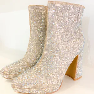 Gorgeous Rhinestone Bootie