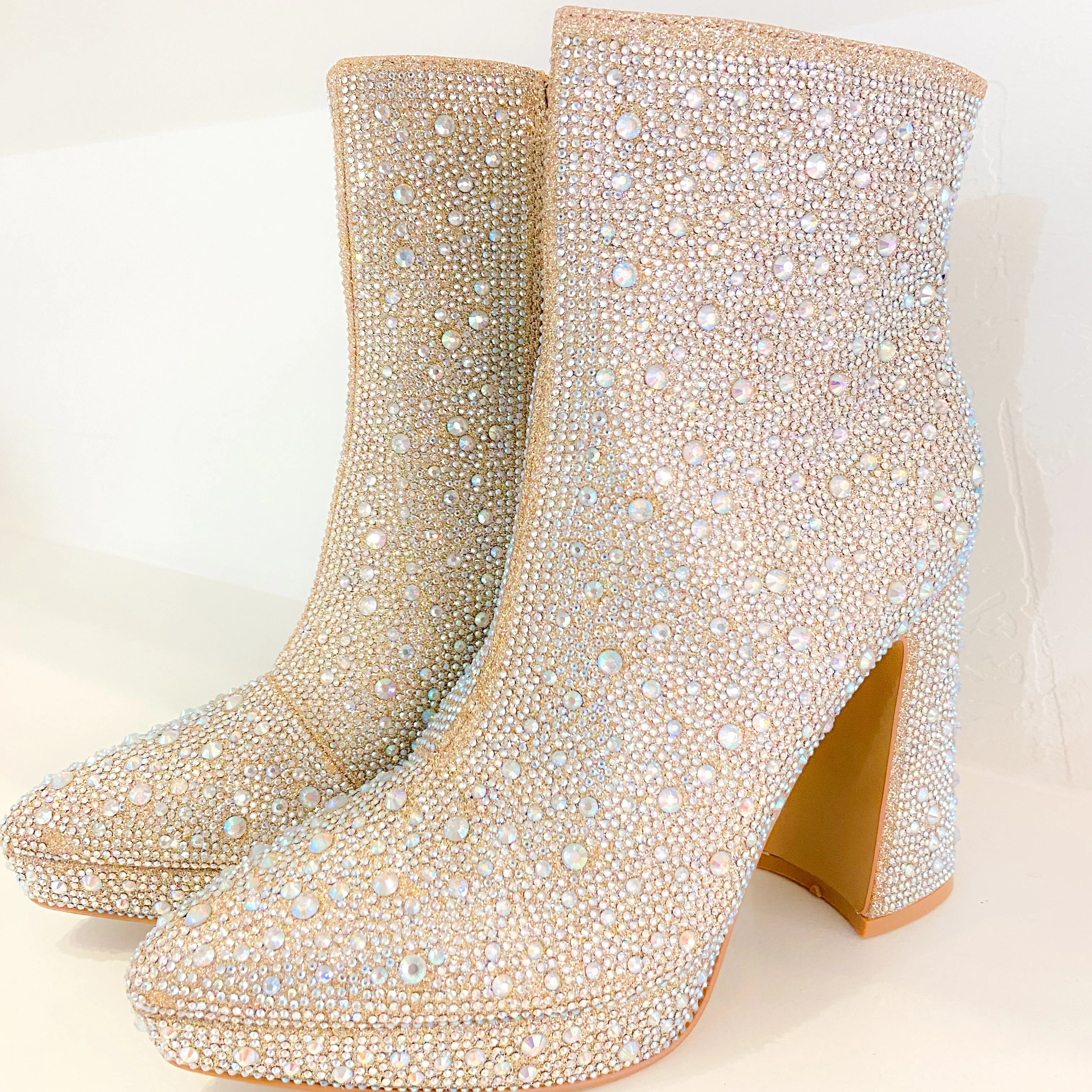 Gorgeous Rhinestone Bootie