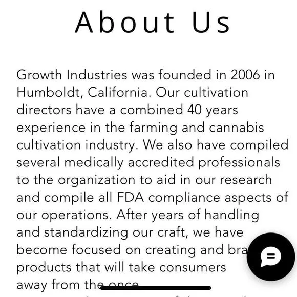 Growth Industries Logo Promotional Cannibis Merchandise Orange Slides