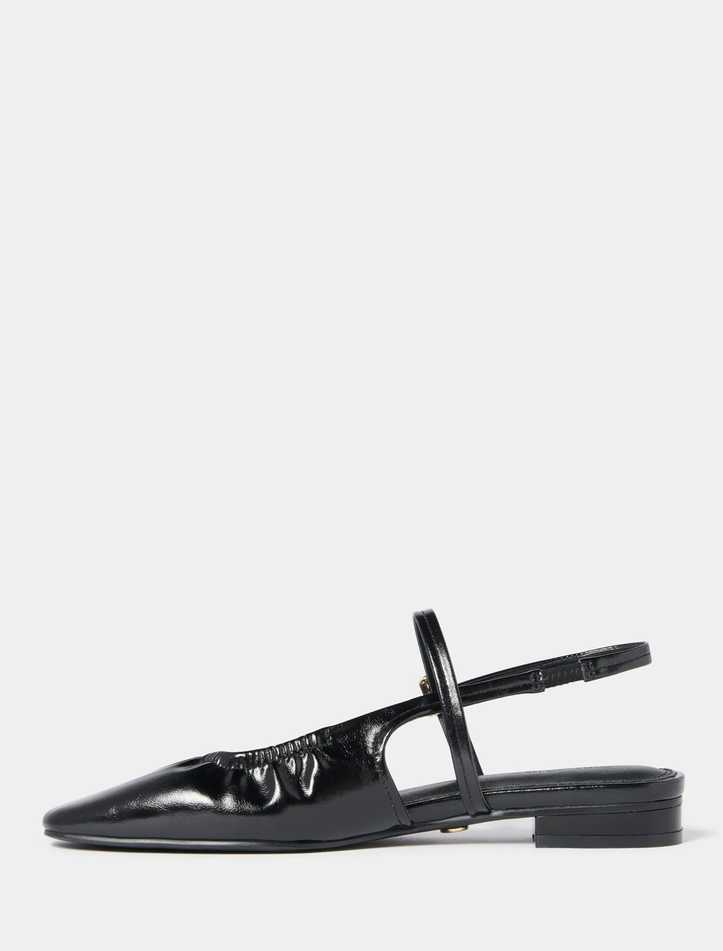 Harper Scrunch Detail Mary Jane Flat Pump