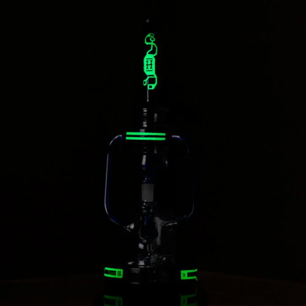 Hemper Cyberpunk XL Glass Bubbler - Various Colors - (1 Count)