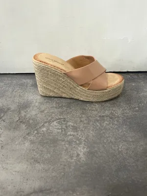 Ideal espadrille wedge beige