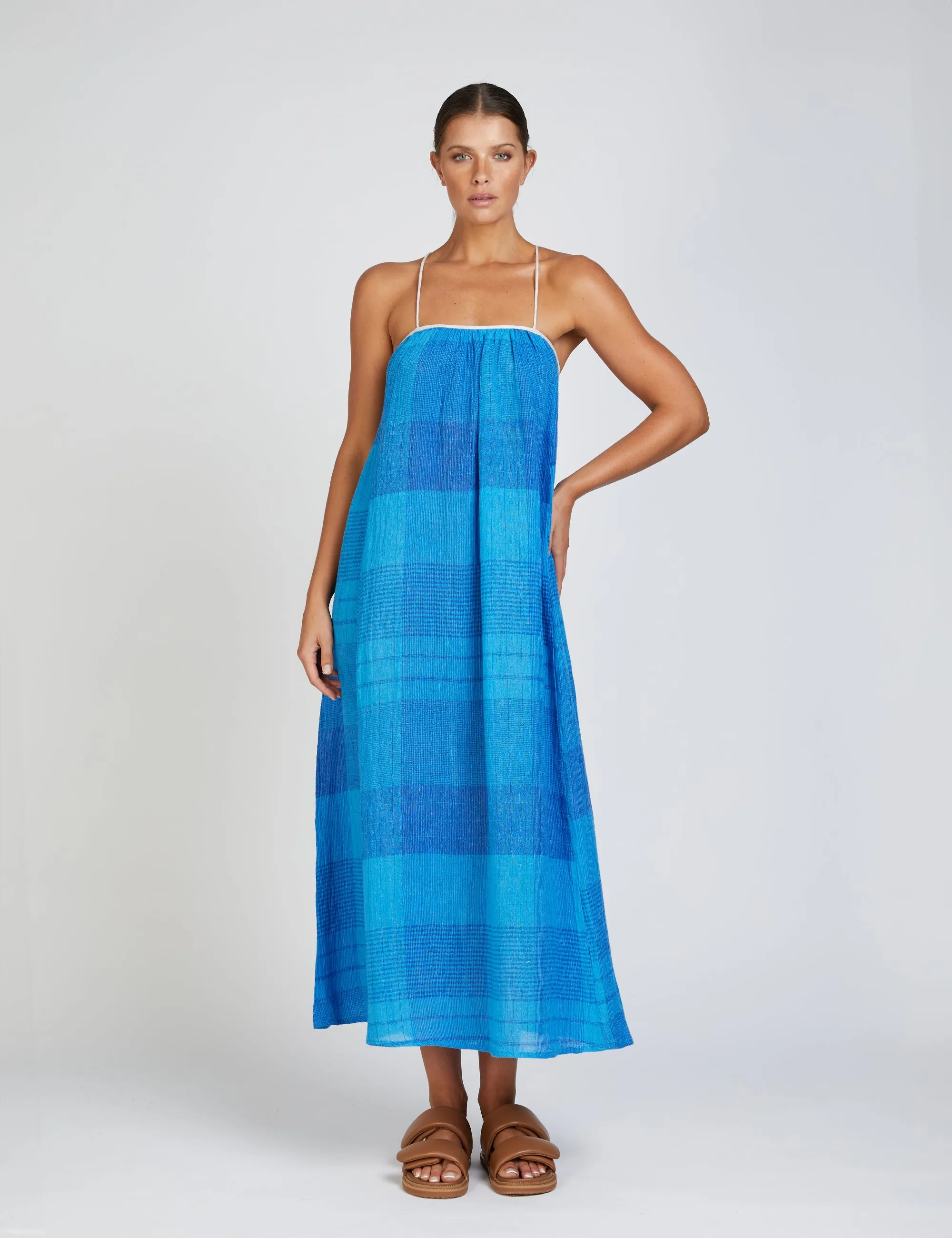 In the Sac II CAPRI TIE BACK Dress - Opal