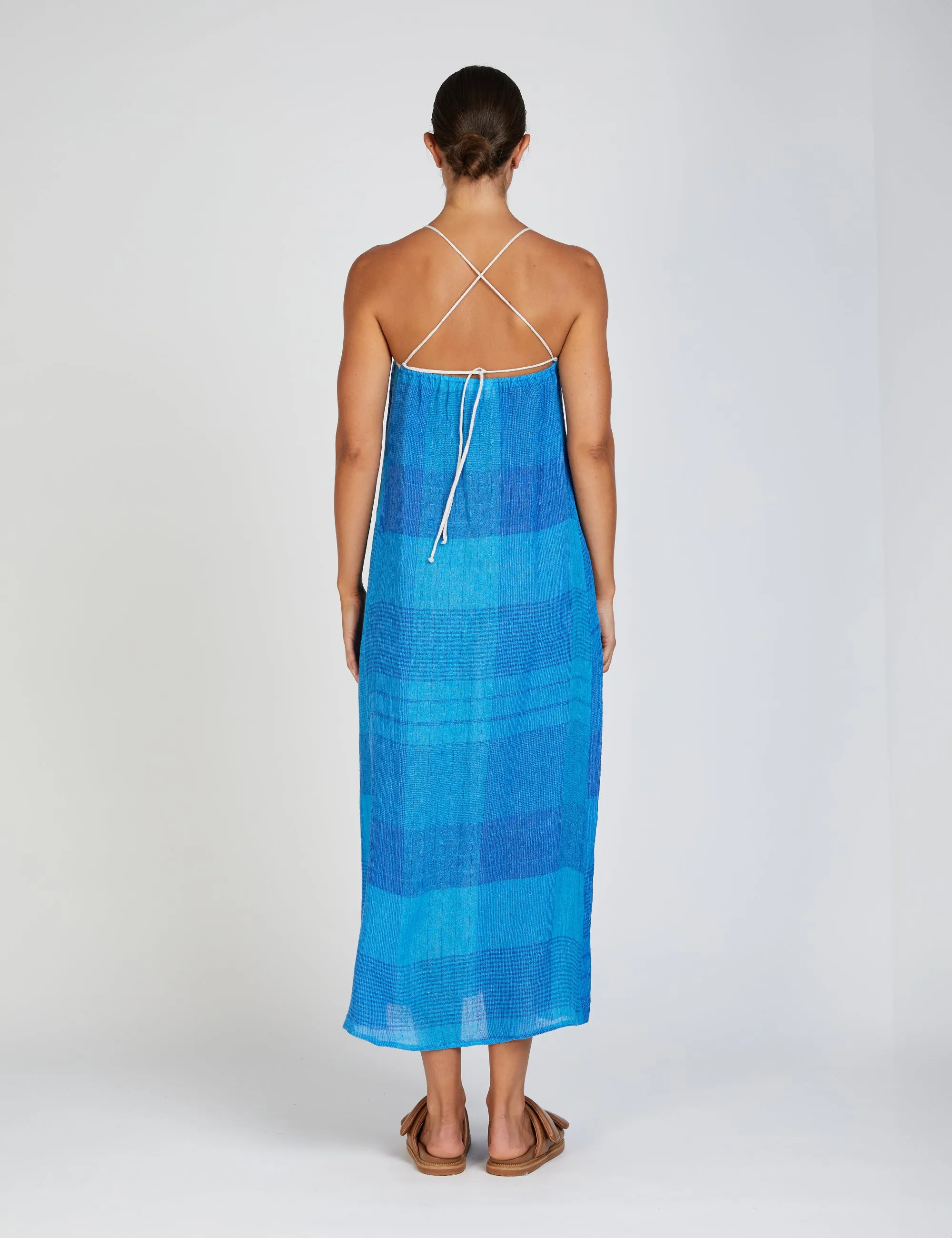 In the Sac II CAPRI TIE BACK Dress - Opal