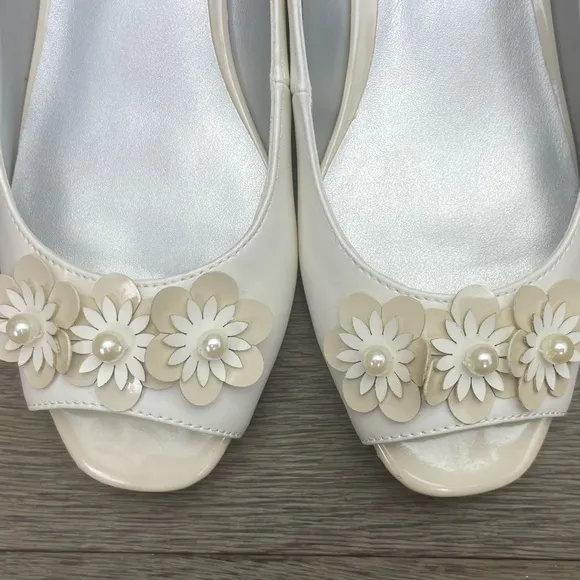 KAREN SCOTT Irmaa Slingback Peep-Toe Pumps size 8 NIB!