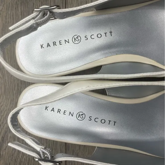 KAREN SCOTT Irmaa Slingback Peep-Toe Pumps size 8 NIB!