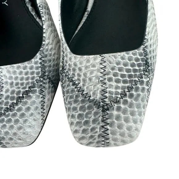 KATY PERRY THE HOLLOW HEEL SLINGBACK PUMPS IN BLACK WHITE MULTI NWOB SIZE 5.5M