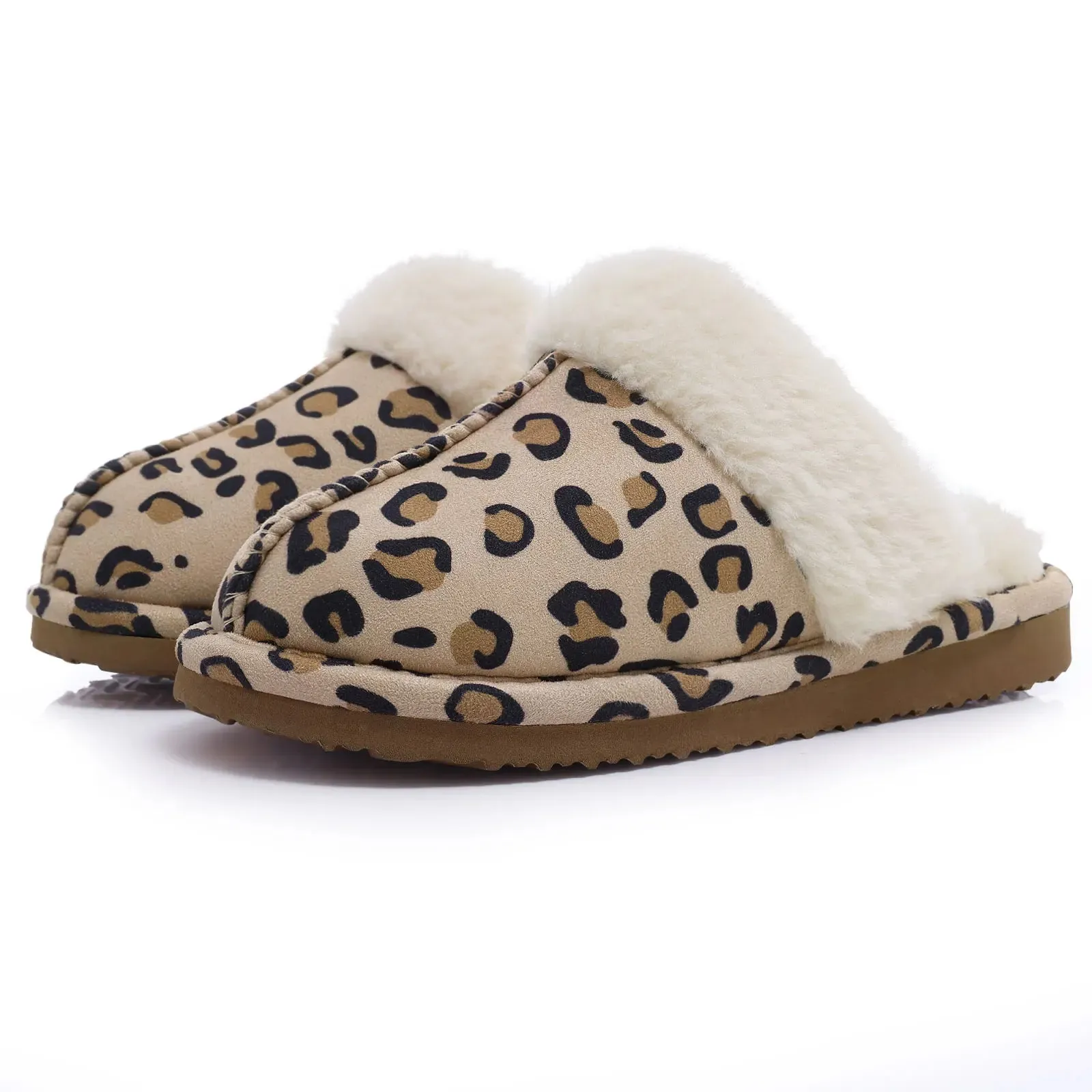 Kidmi Winter Women Fuzzy Slippers Classic Brand Fluffy House Shoes Indoor Warm Suede Cozy Slippers Casual Non-slip Cotton Shoes