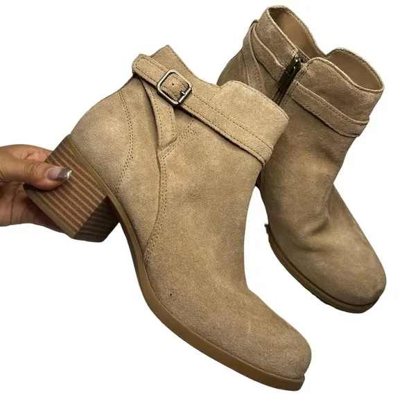 Koolaburra by UGG Erena Amphora Suede Heeled Ortholite Booties Women’s Size 8.5