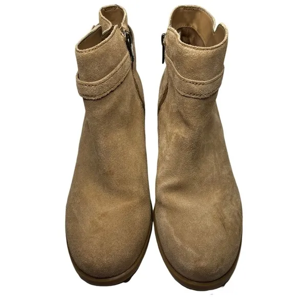 Koolaburra by UGG Erena Amphora Suede Heeled Ortholite Booties Women’s Size 8.5