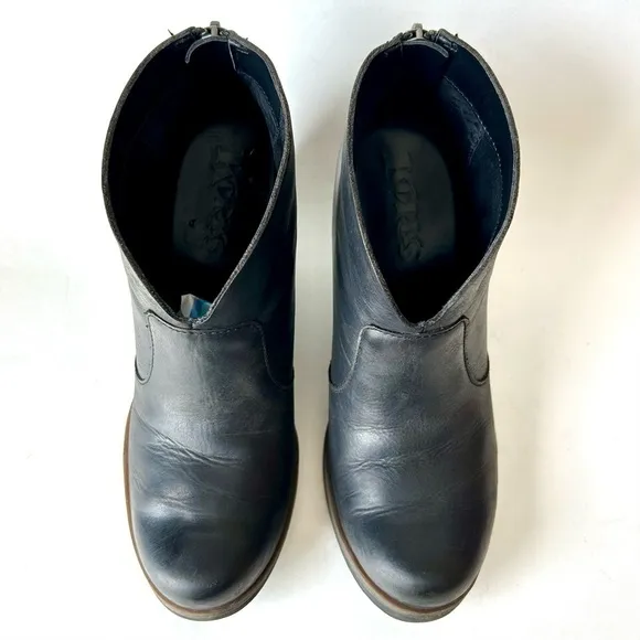 Korks Kork-Ease Gemini V Black Leather Ankle Boots Booties Size 6