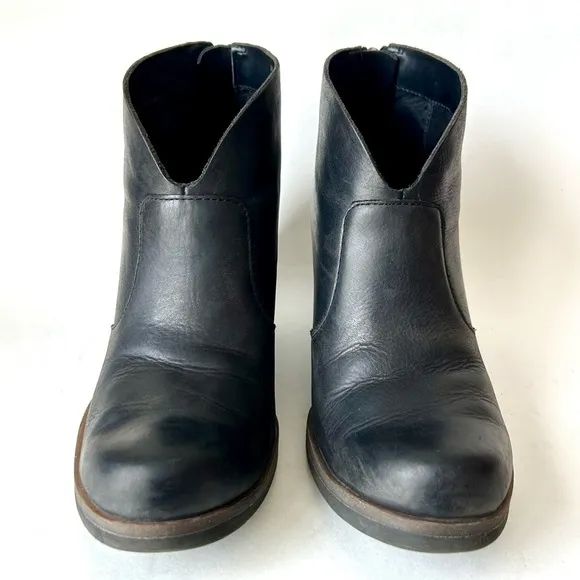 Korks Kork-Ease Gemini V Black Leather Ankle Boots Booties Size 6