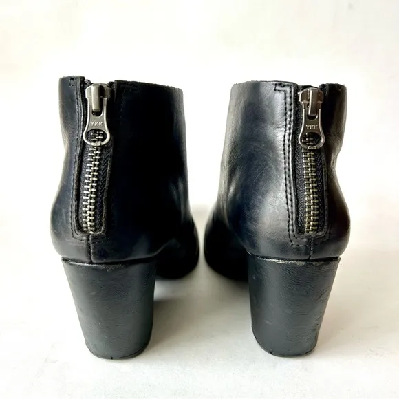 Korks Kork-Ease Gemini V Black Leather Ankle Boots Booties Size 6
