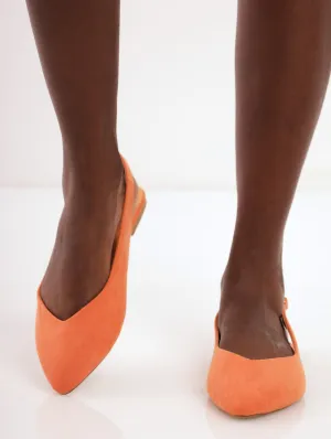 Ladies Slingback Pump - Burnt Orange