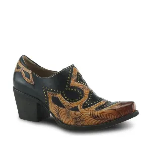 L'Artiste Zappa Short Boot in Black Multi