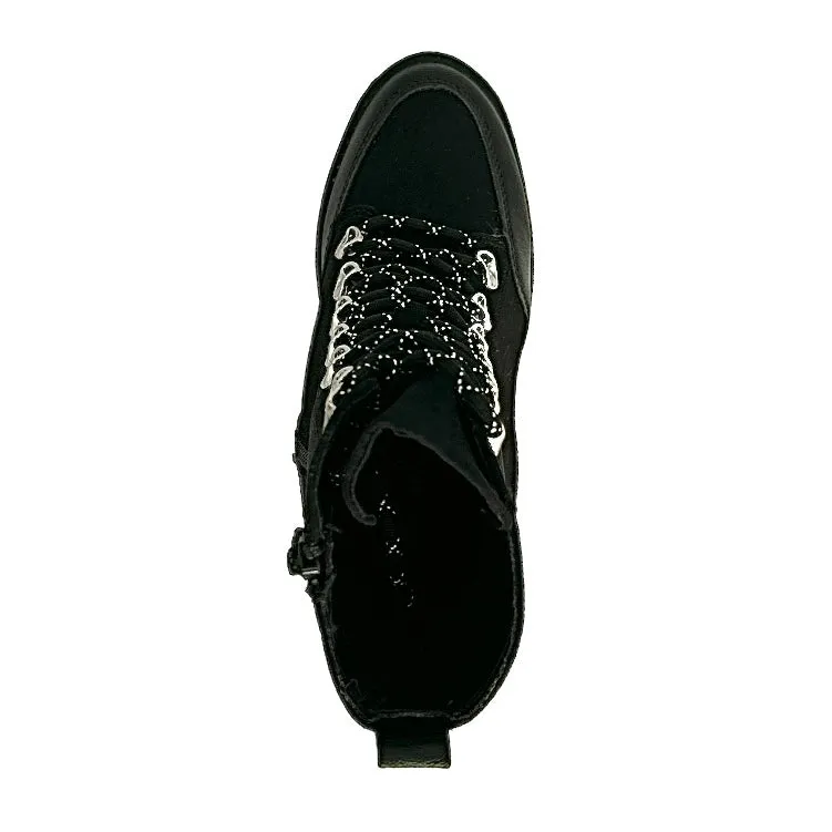 LENNONN Women's Lace-Up Block Heel Booties