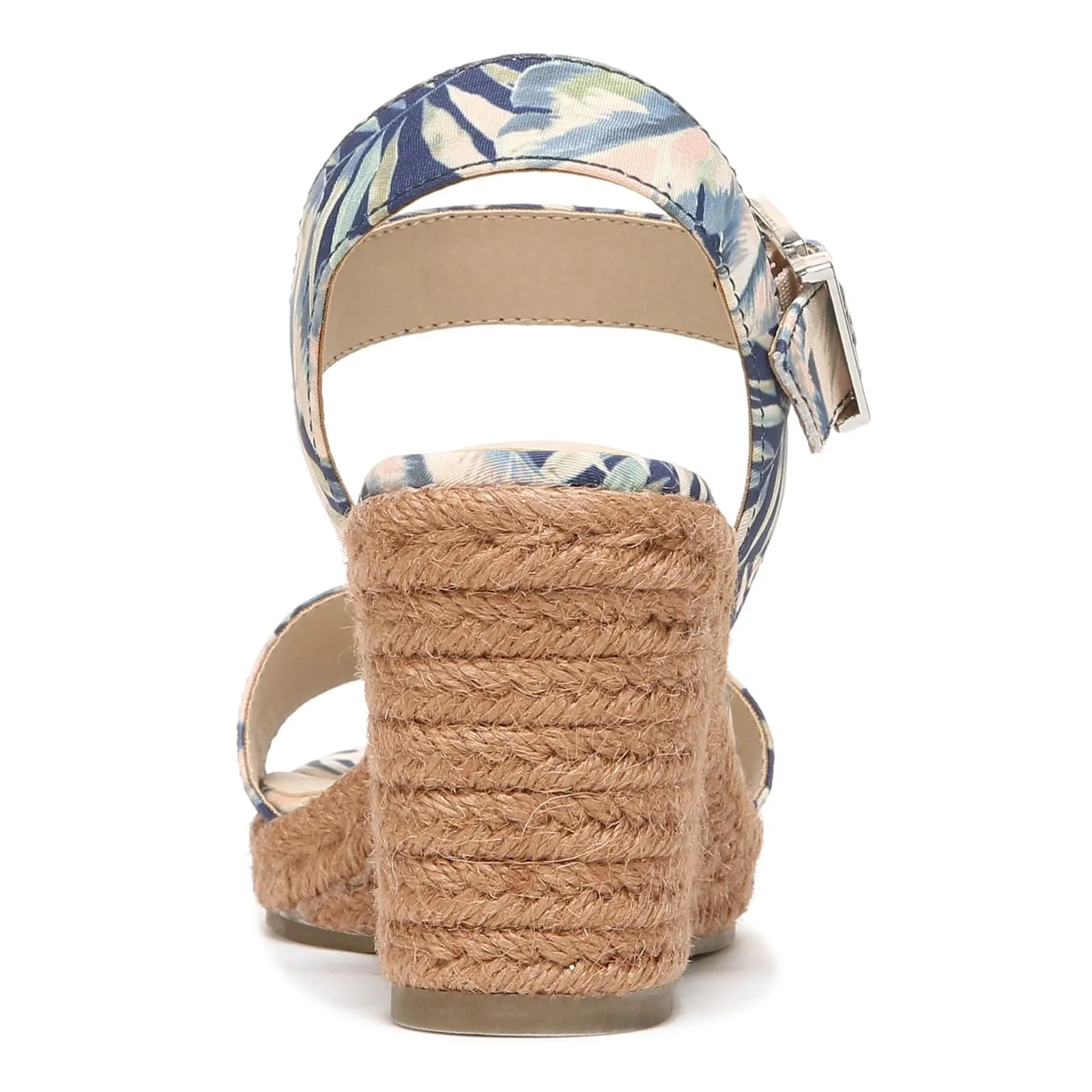 LifeStride Womens Tango 2 Espadrille Wedge Sandal Navy Floral 11 W