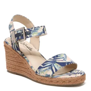 LifeStride Womens Tango 2 Espadrille Wedge Sandal Navy Floral 11 W
