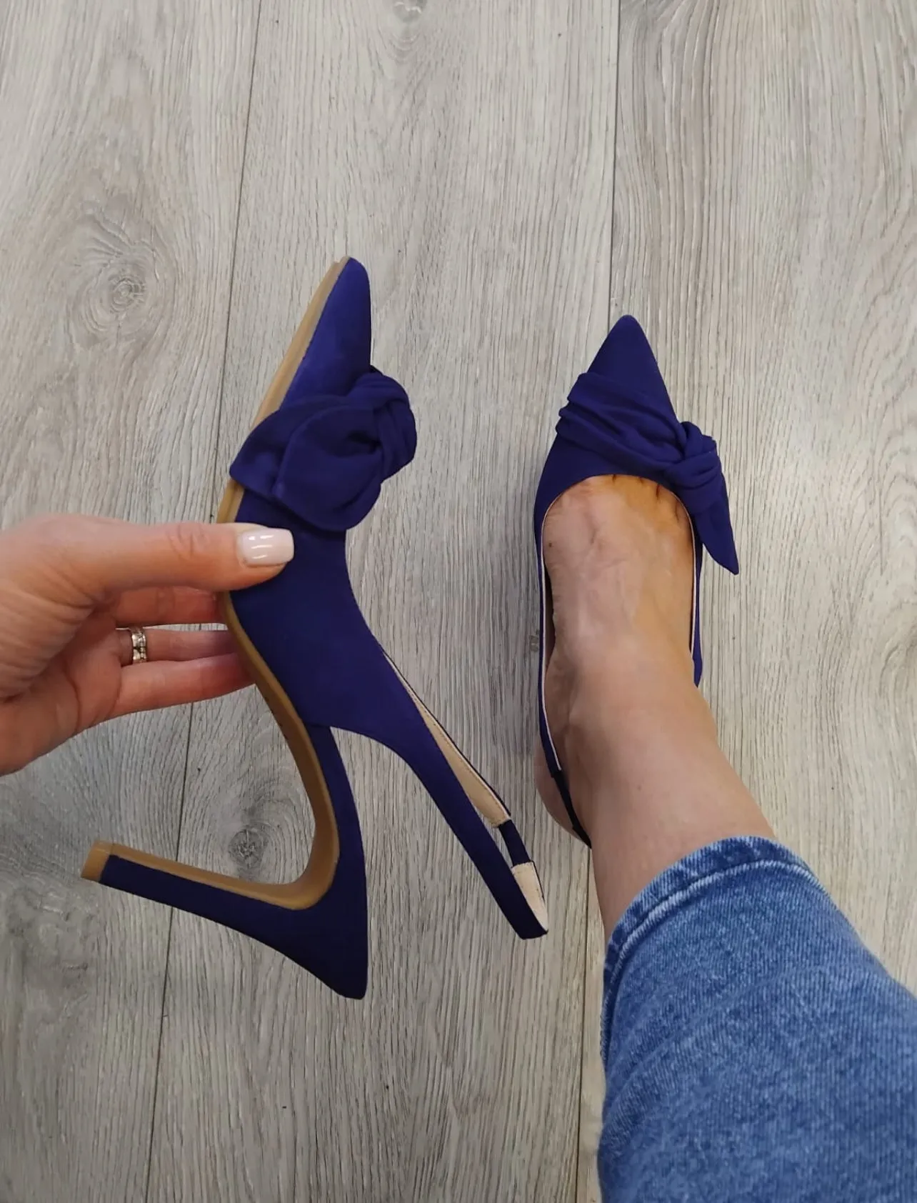 Lodi - Rusileo Navy Bow Sling Back