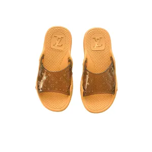 Louis Vuitton Gold Monogram Slides