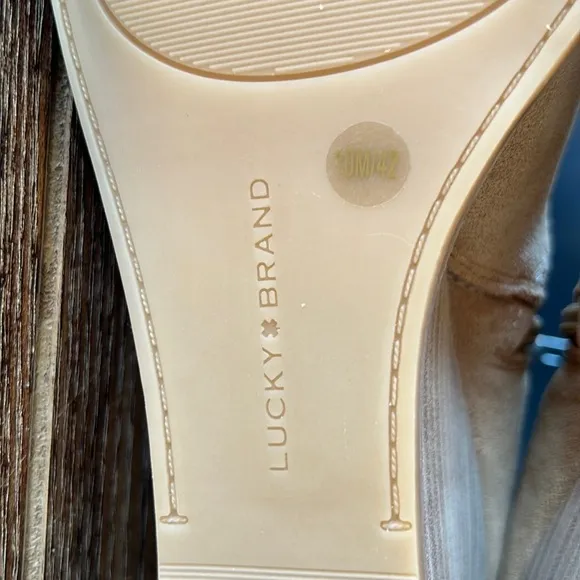 Lucky Brand Lureli Wedge Booties in Tan