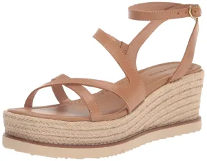Lucky Brand Women's Carolie Espadrille Wedge Sandal, Tan, 9.5