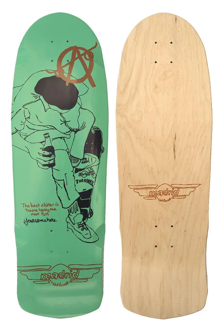 Madrid x Tim Kerr OS Shape LTD Skateboard Deck Includes T-Shirt
