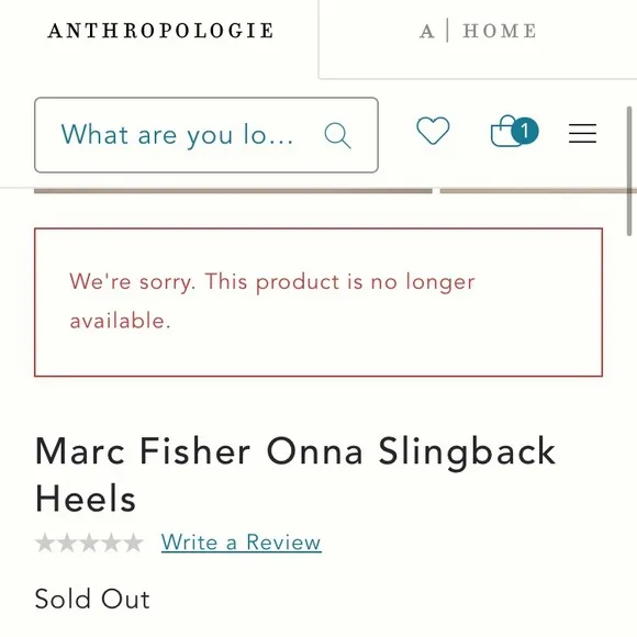 Marc Fisher Onna Leather Slingback Pumps. Size 7.5