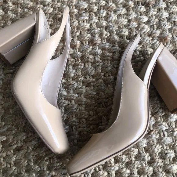 Marc Fisher Onna Leather Slingback Pumps. Size 7.5
