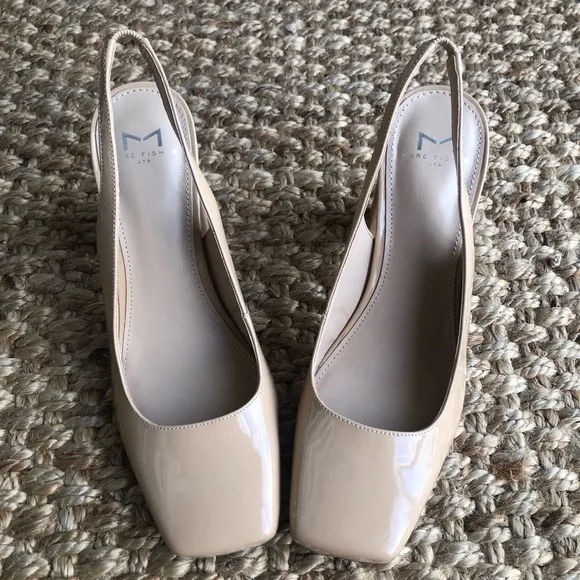 Marc Fisher Onna Leather Slingback Pumps. Size 7.5