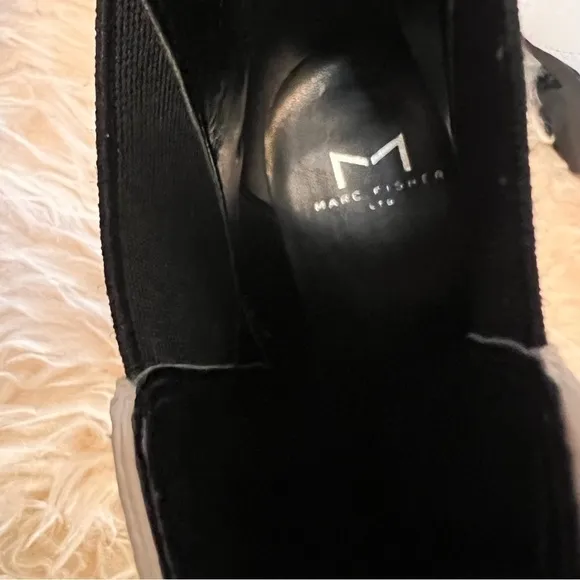 Marc Fisher Yale Leather Ankle Boots Sz-8.5