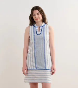 Marin Shift Dress Blue Stripes