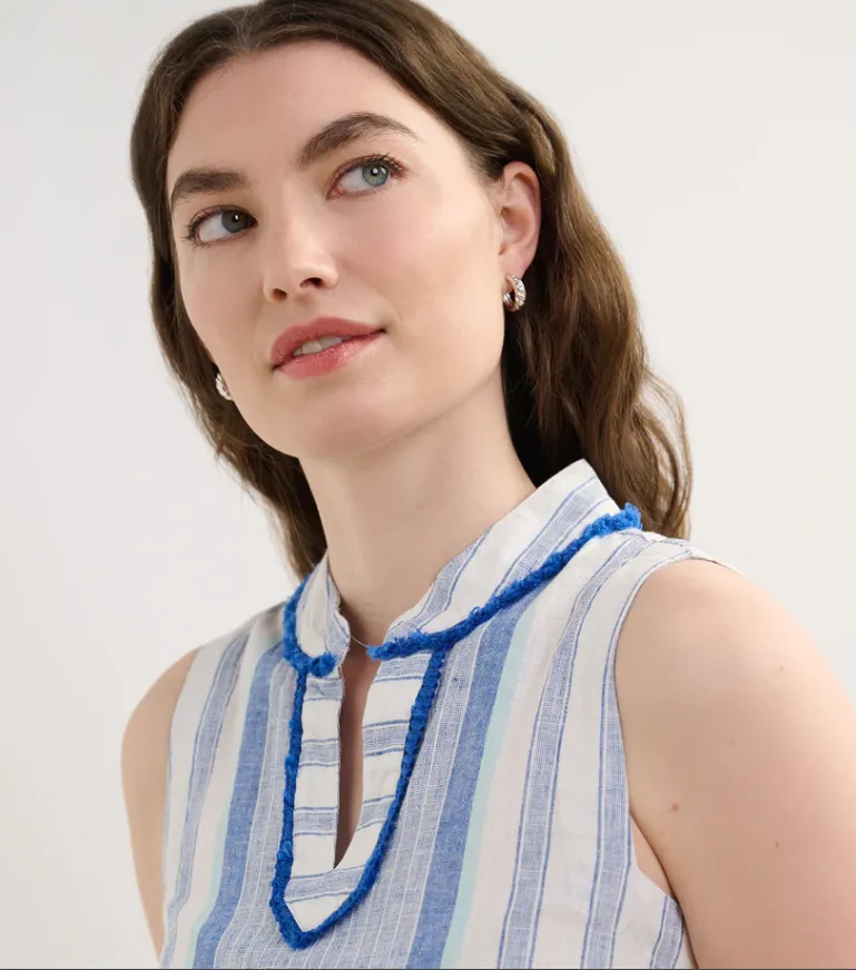 Marin Shift Dress Blue Stripes